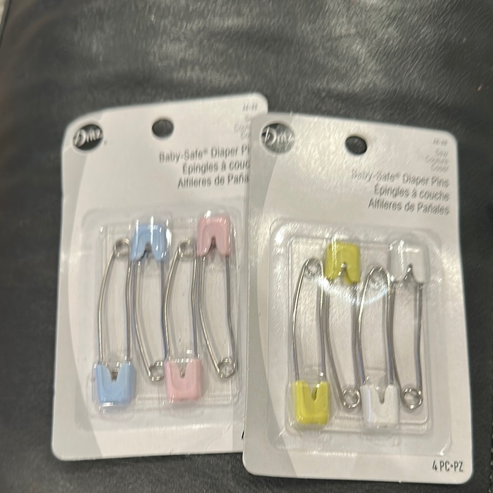 Dritz Baby-Safe Diaper Pins - Assorted Colors